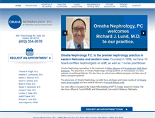 Tablet Screenshot of omahanephrology.com